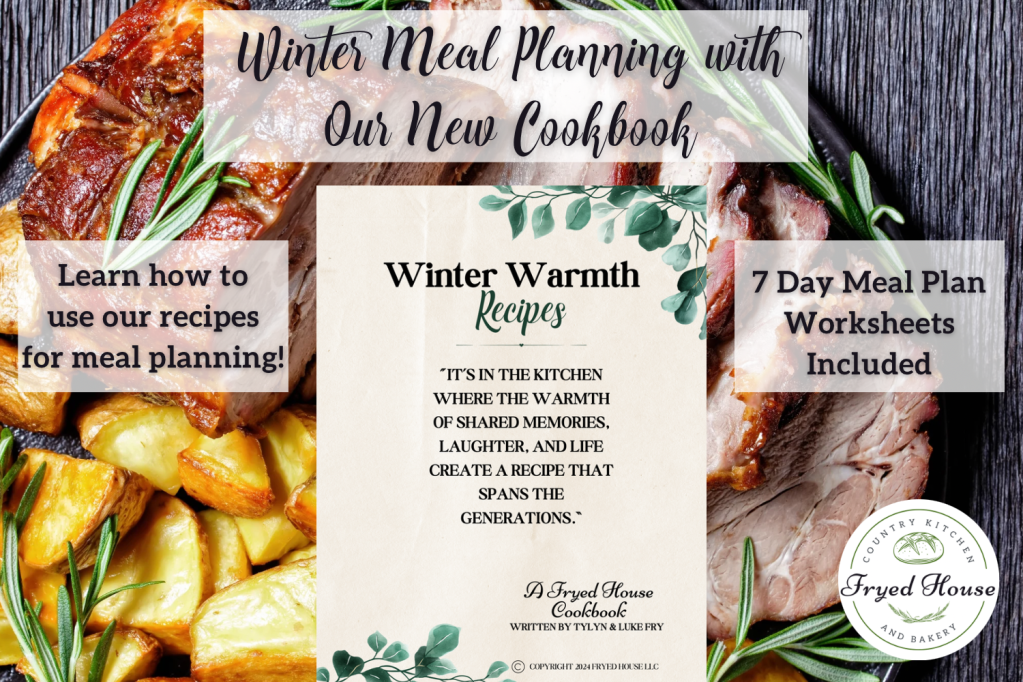 Winter Meal Planning with Our New Cookbook: 7 Day Meal Plan Worksheet